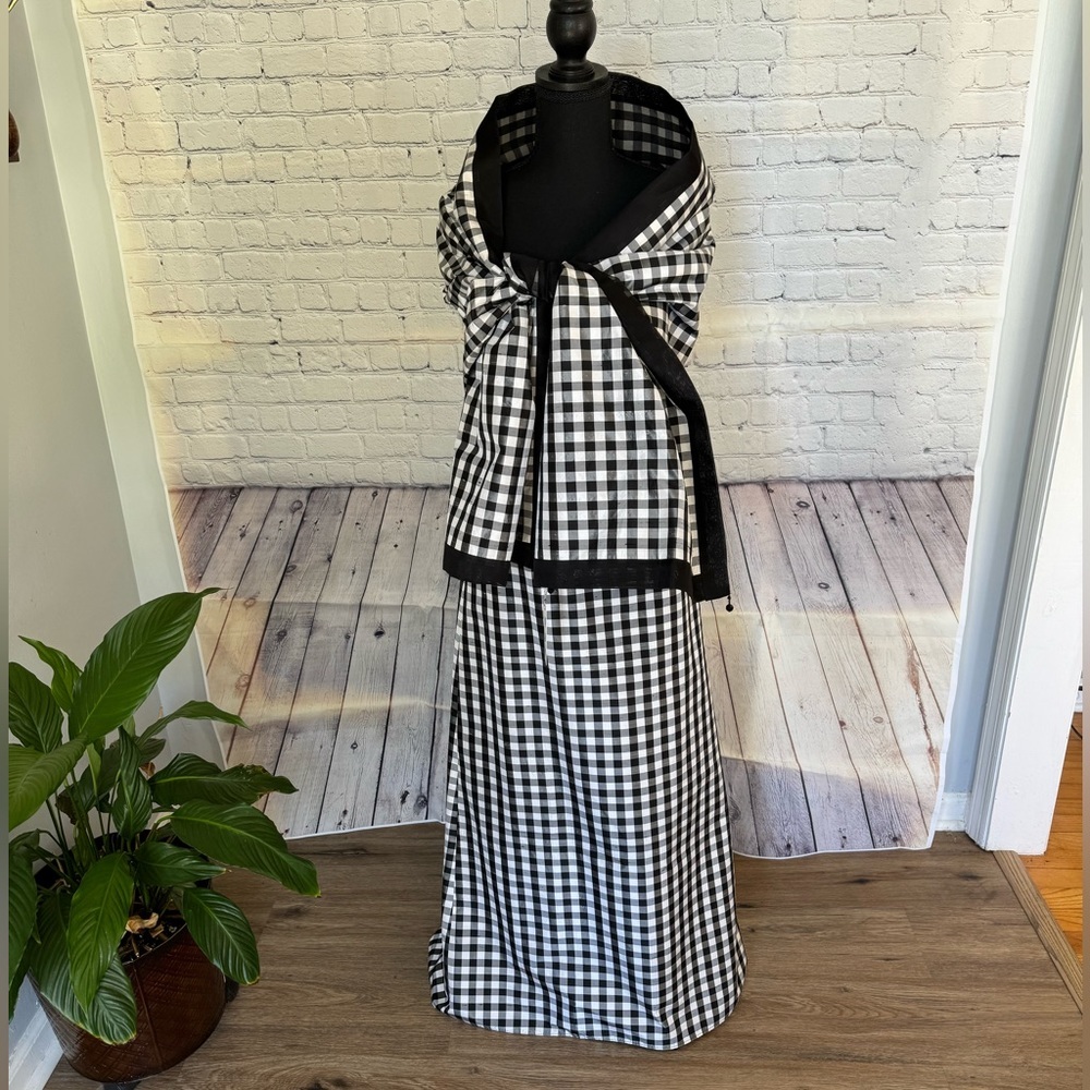 Formal gingham skirt